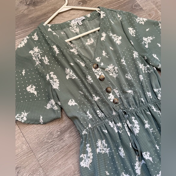 Polagram Green Floral Maxi Dress - Picture 2 of 7